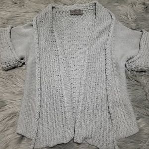 Zara Sweaters - Zara open front grey short sleev cardigan Zara Sweaters - Zara open front grey short sleev cardigan